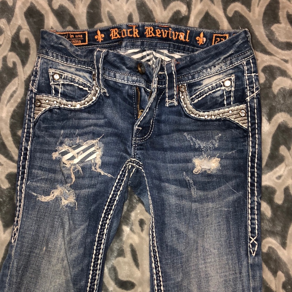 Rock Revival Boot Cut Jeans Size 23